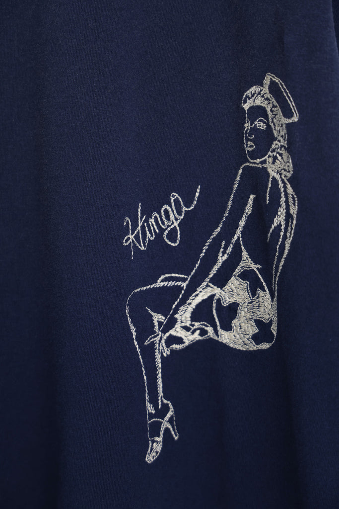 Samuel Zelig - Pin-Up Tee - Navy - Canoe Club