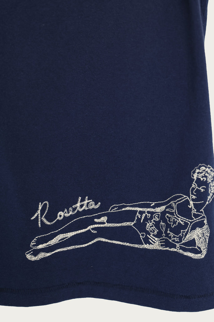 Samuel Zelig - Pin-Up Tee - Navy - Canoe Club