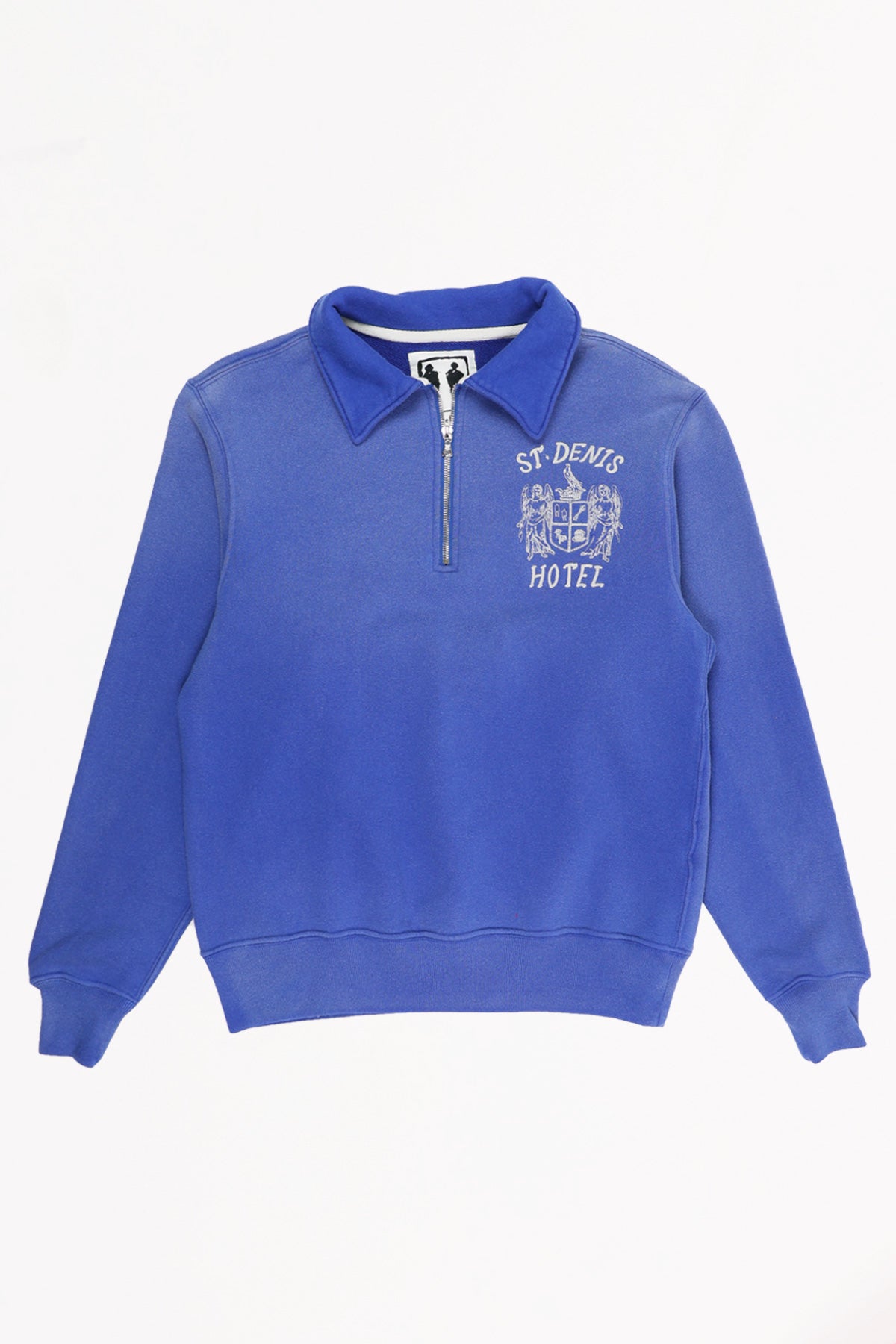 Samuel Zelig - St. Denis Hotel 1/4 Zip - Vintage Blue - Canoe Club