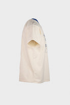 Samuel Zelig - Track Tee - Natural/Blue - Canoe Club