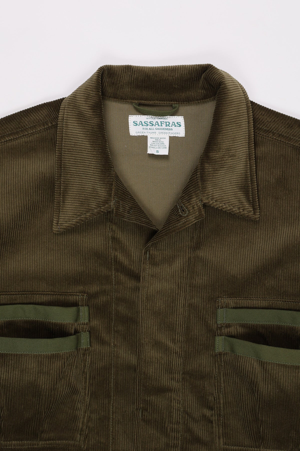 Sassafras - 9W Corduroy Overgrown Fatigue Jacket - Olive - Canoe Club