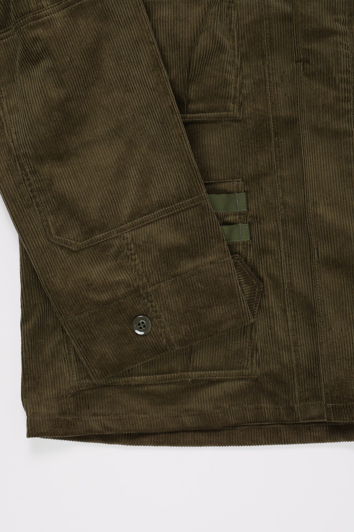 Sassafras - 9W Corduroy Overgrown Fatigue Jacket - Olive - Canoe Club
