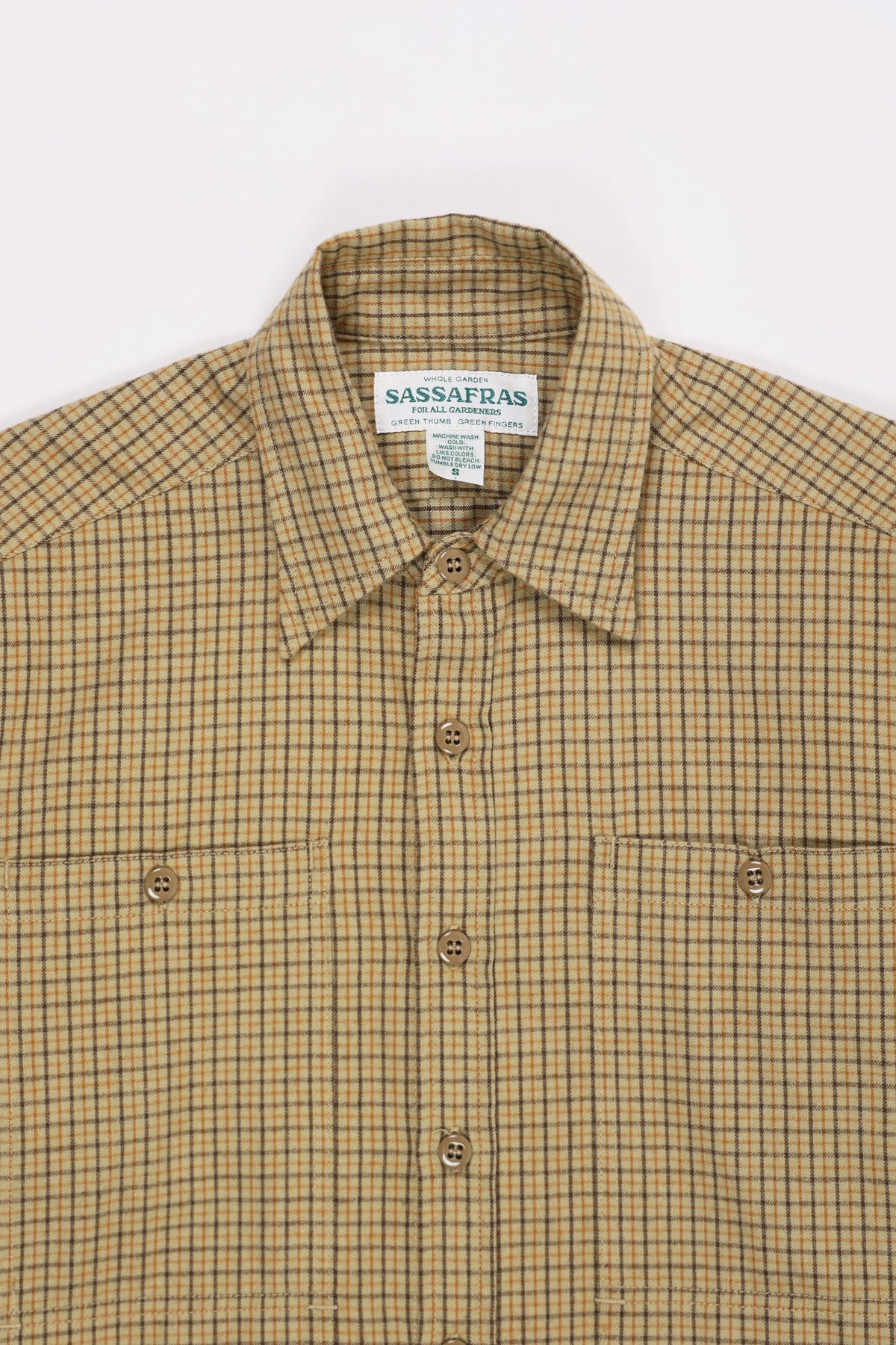 Sassafras - Check Flannel Feel Sun Half - Beige - Canoe Club