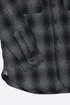Sassafras - Heavy Flannel Gardening at Night Shirt - Black Check - Canoe Club