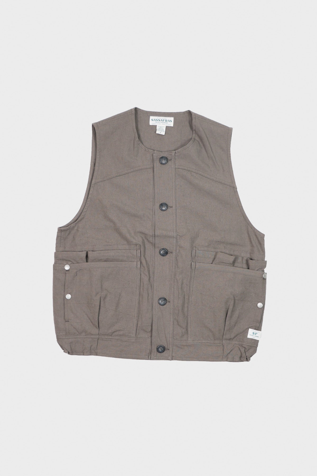 Sassafras - Overgrown Hiker Vest - Dusty Gray - Canoe Club