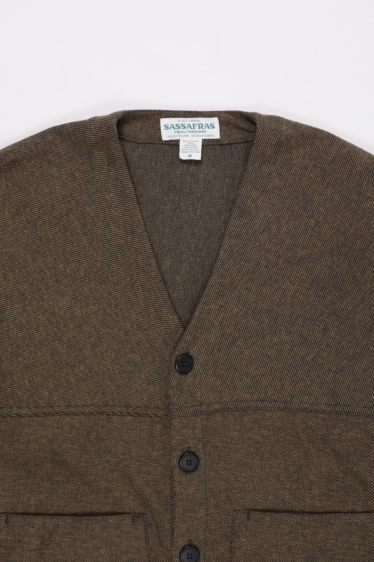 Sassafras - Tweedy Cotton Digs Crew Carde Jacket - Beige - Canoe Club