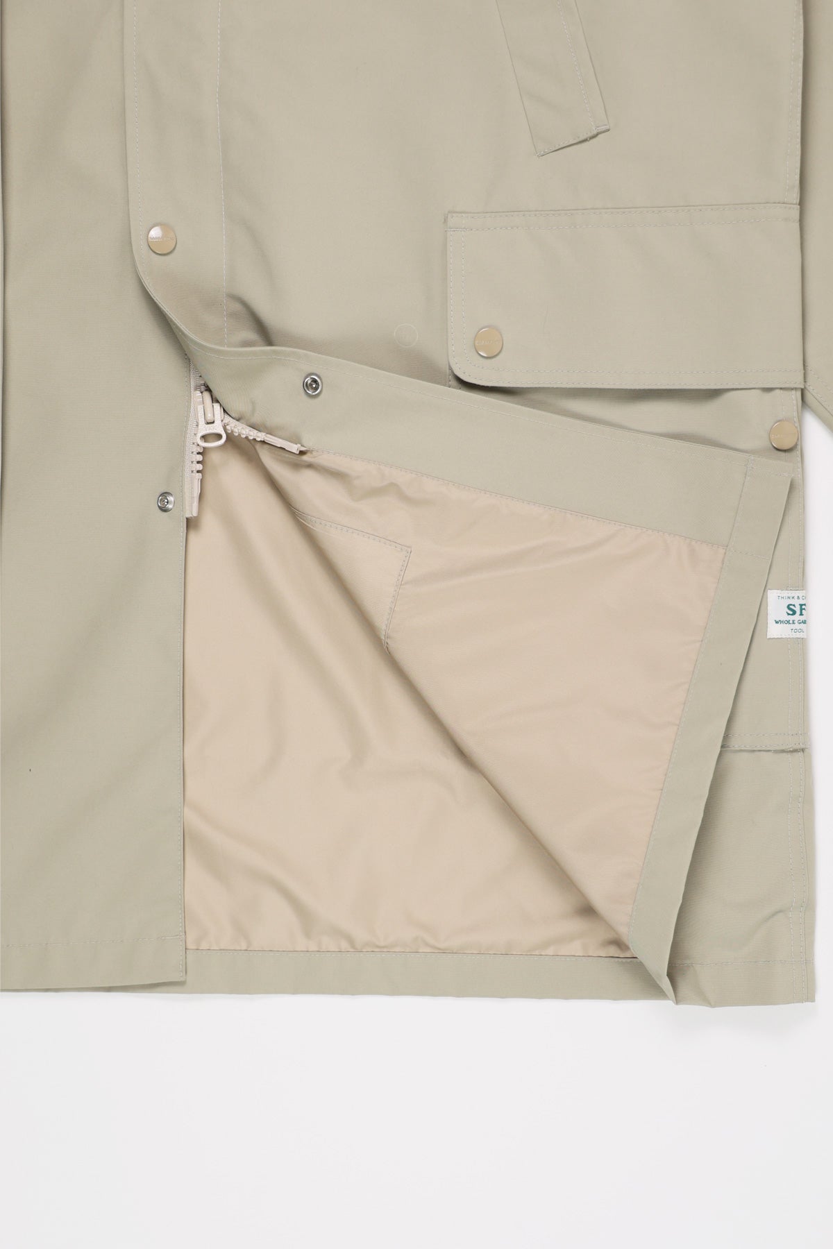 Sassafras - Weather Twill Fall Leaf Coat - Beige - Canoe Club
