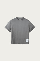 Satisfy Running - Auralite Pleated T-Shirt - Granite Grey - Canoe Club