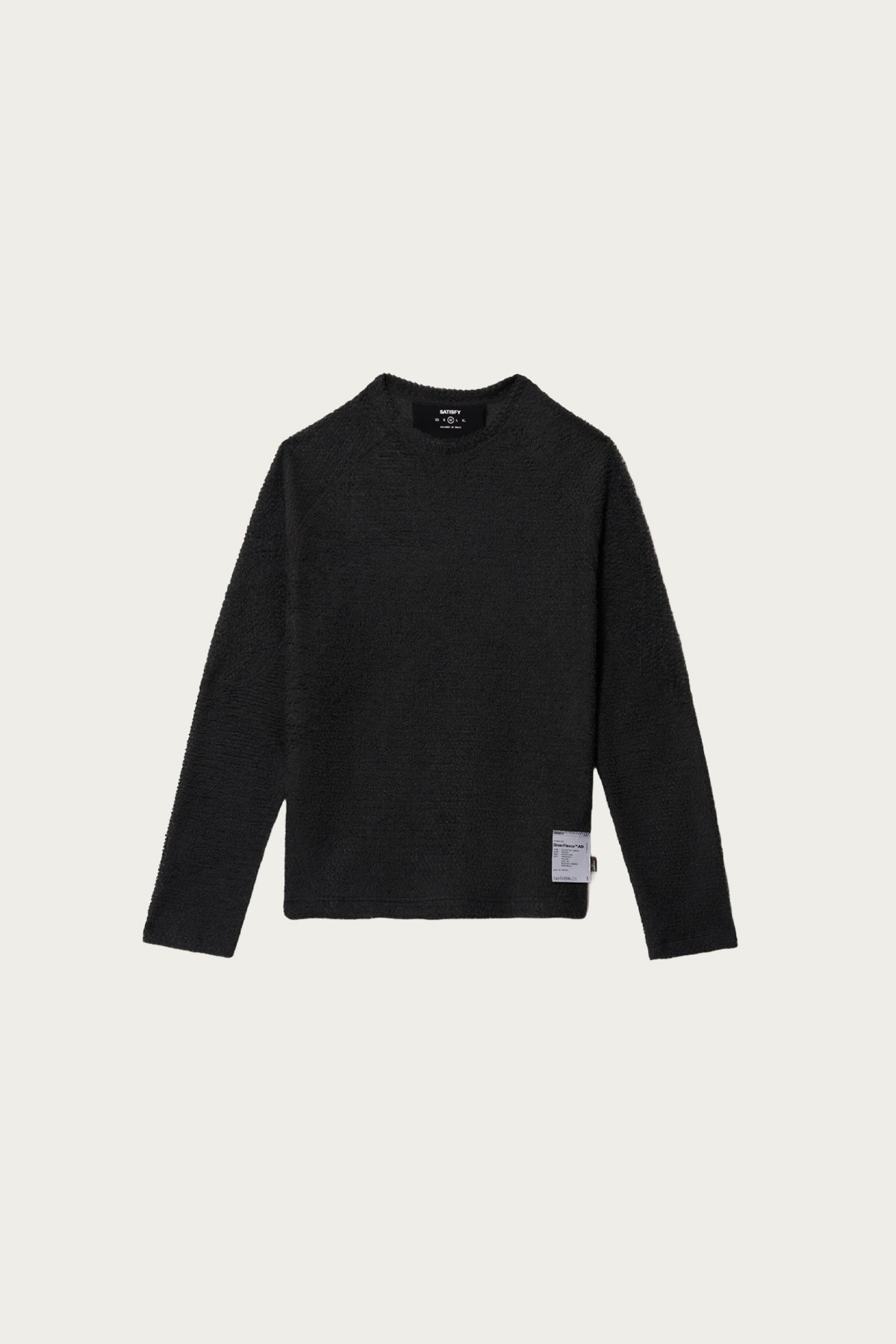 Satisfy Running - FuzzFleece AD Long Tee - Phantom - Canoe Club
