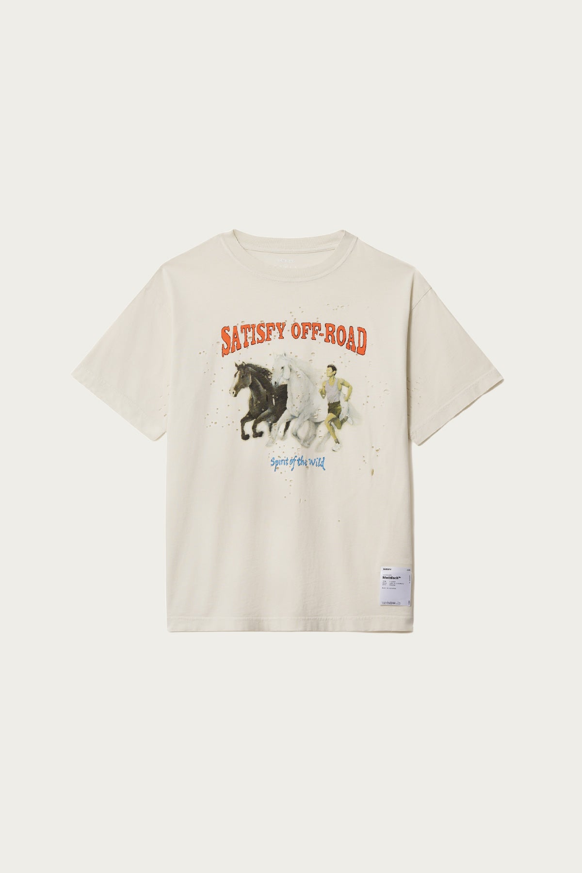 Satisfy Running - MothTech T-Shirt - Off-White - Canoe Club