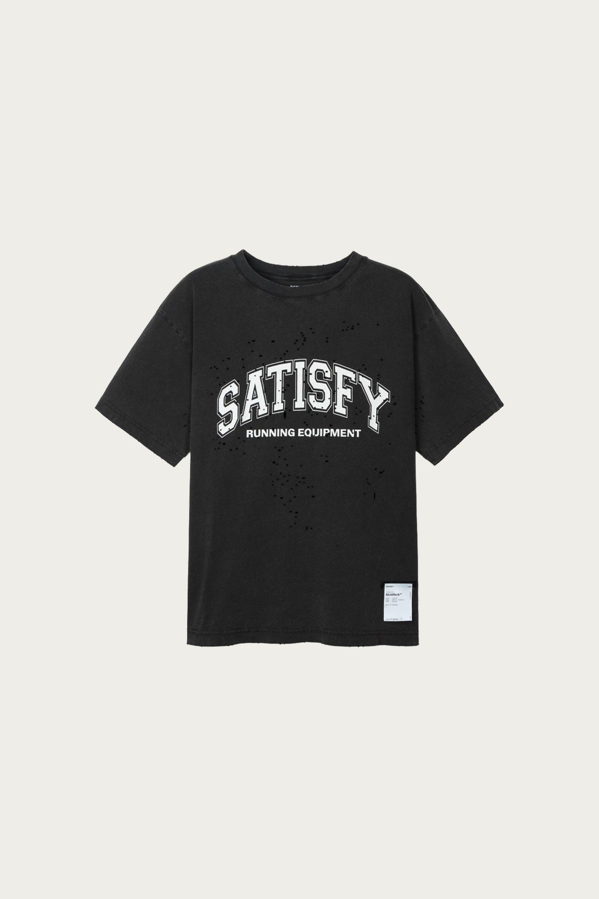 Satisfy Running - Mothtech T-Shirt - Aged Black SAC - Canoe Club