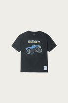 Satisfy Running - Mothtech T-Shirt - Aged Black (Big Truck) - Canoe Club