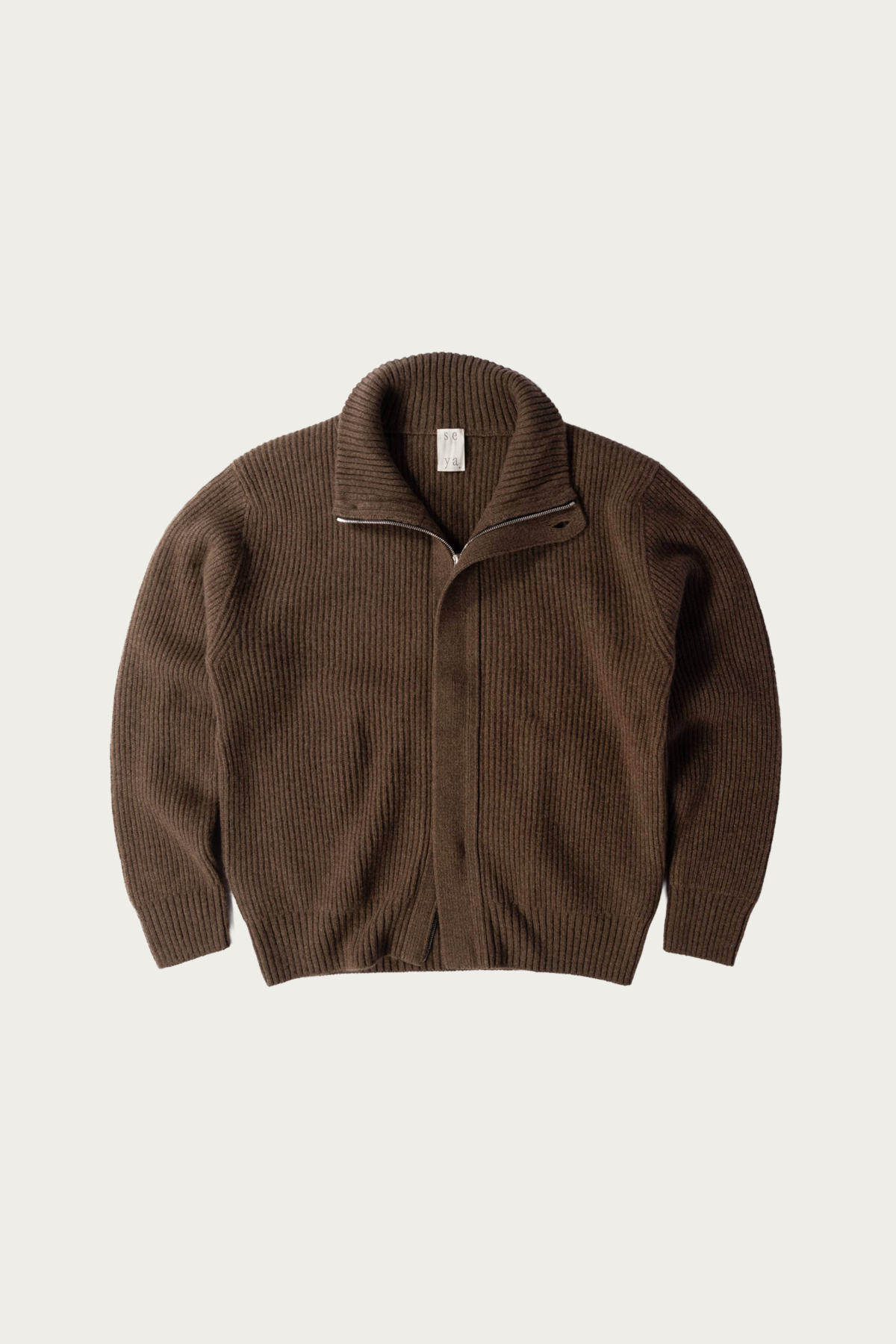 Seya - Cloud Knit Blouson - Natural Brown - Canoe Club