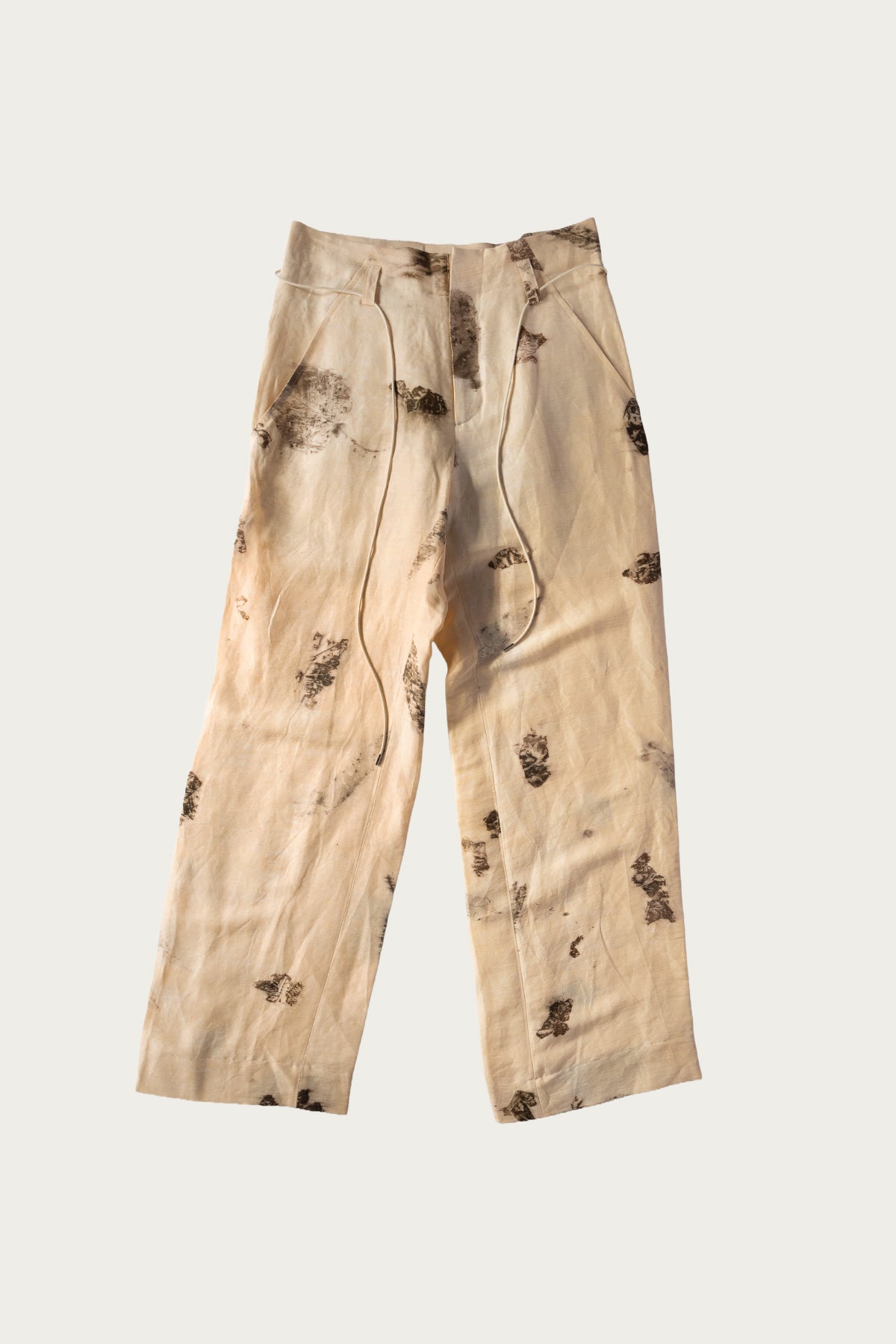 Seya - Nam Ou River Trip Pants - Hand Leaf Print - Canoe Club
