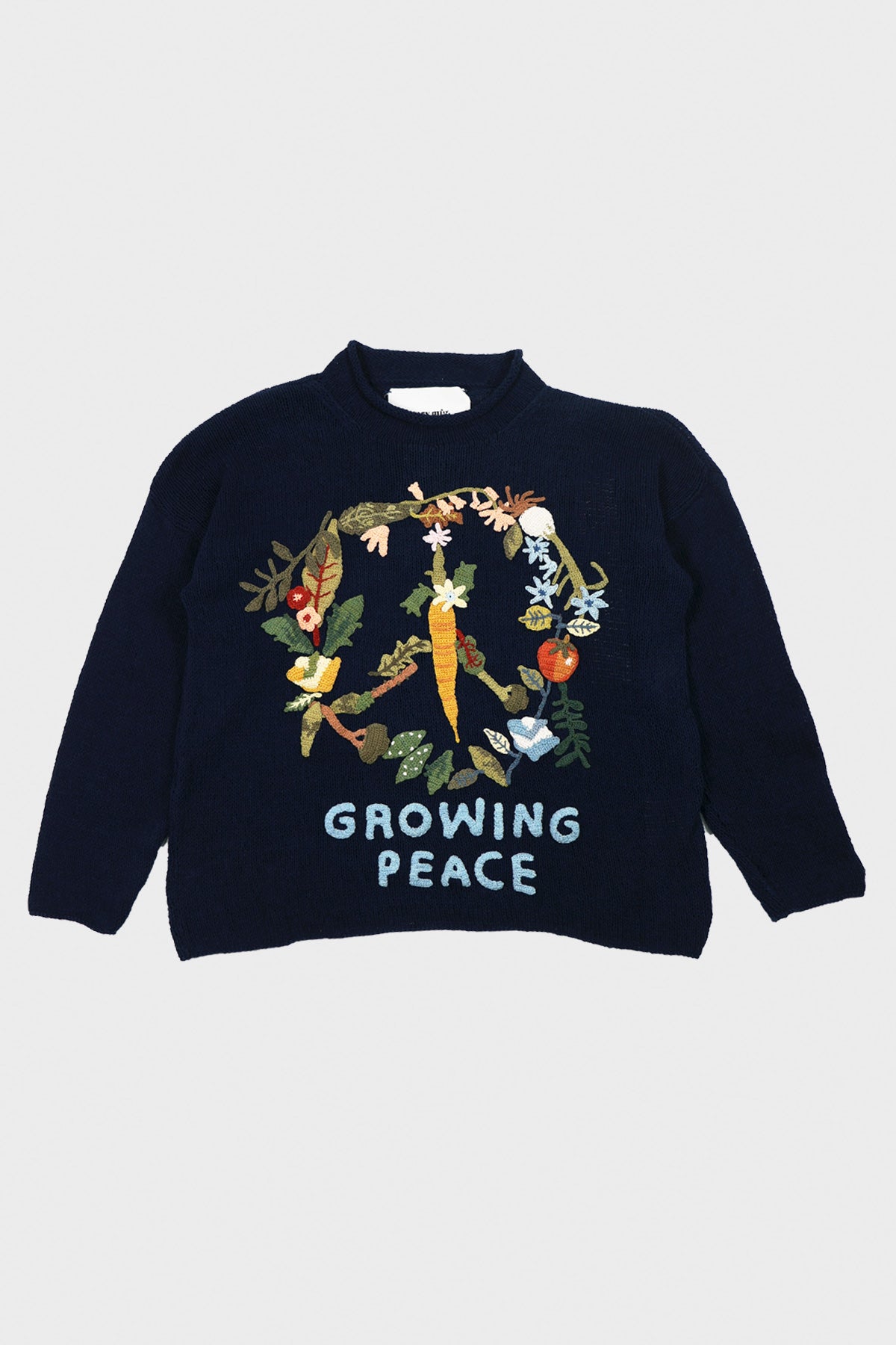 Story Mfg. - Twinsun Rollneck - Indigo Growing Peace - Canoe Club