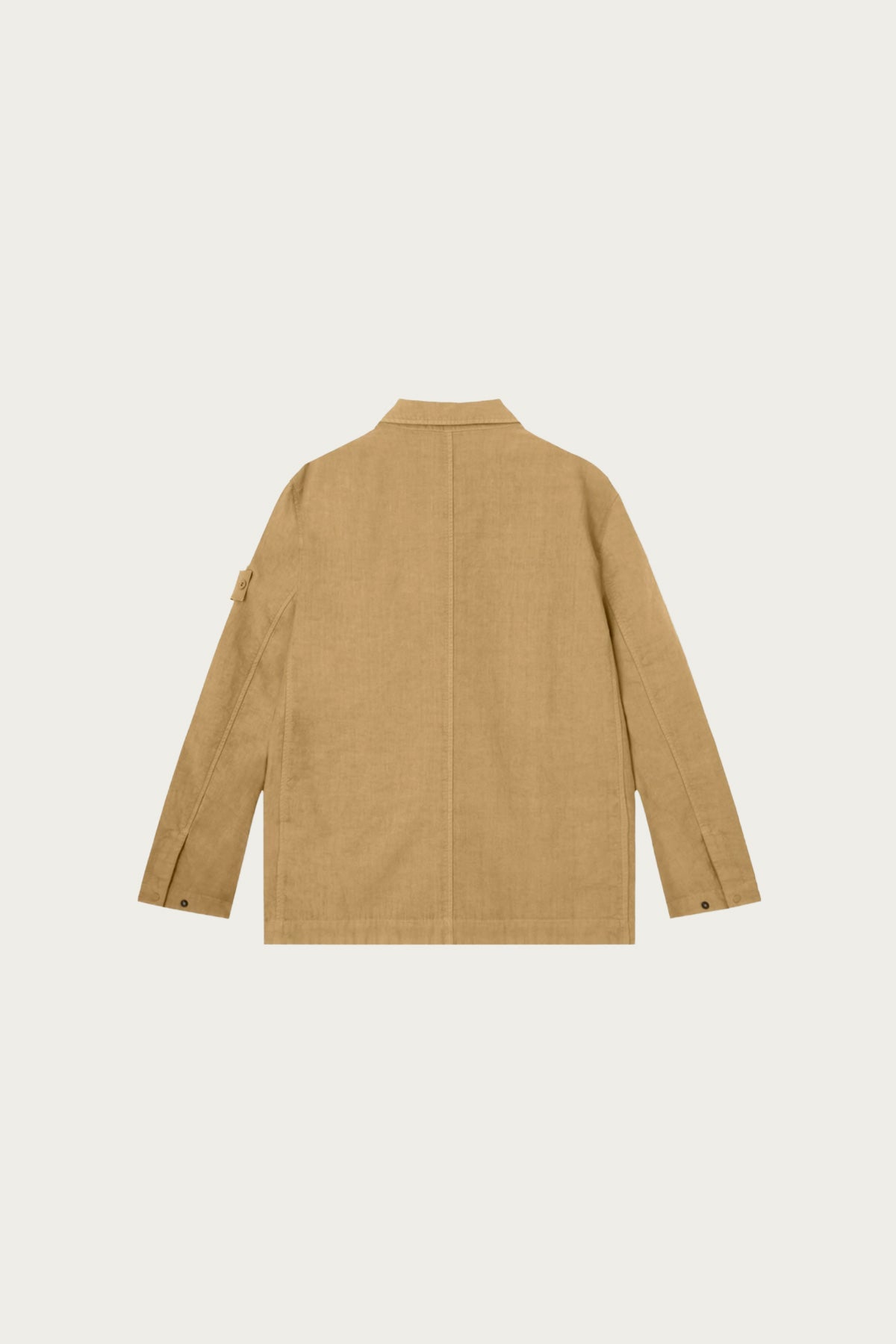 Stone Island - Bonded Linen Coach Jacket - Dark Beige - Canoe Club