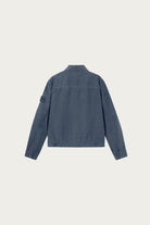 Stone Island - Bonded Linen Coach Jacket - Slate Blue - Canoe Club