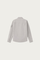Stone Island - Cotton Linen Canvas Overshirt - Dust Grey - Canoe Club