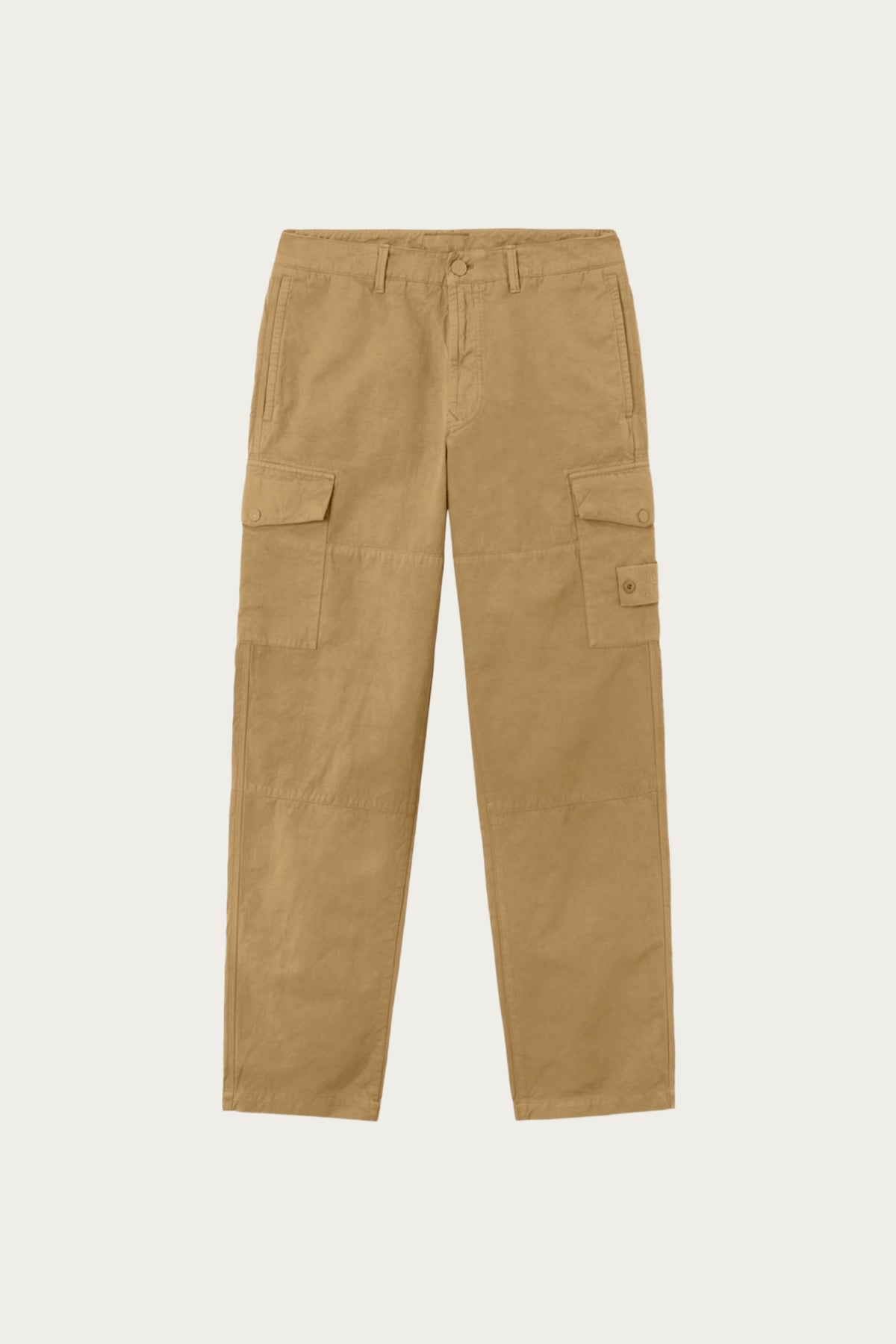 Stone Island - Cotton Linen Regular-Fit Cargos - Dark Beige - Canoe Club