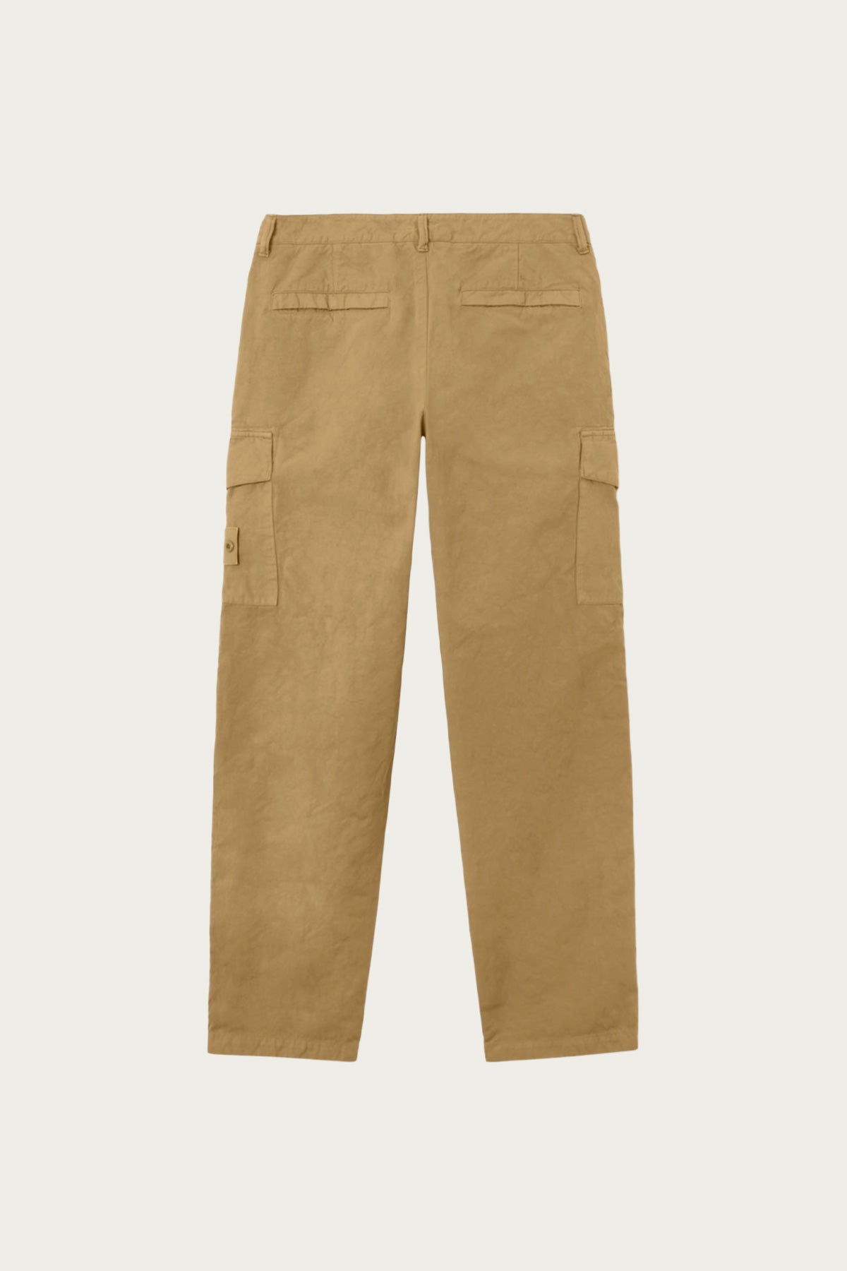 Stone Island - Cotton Linen Regular-Fit Cargos - Dark Beige - Canoe Club
