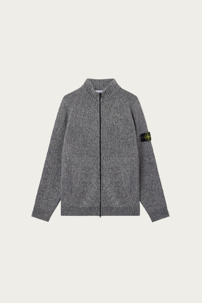 Stone Island - Fancy Yarn Mouline Wool Sweater - Cement Melange - Canoe Club