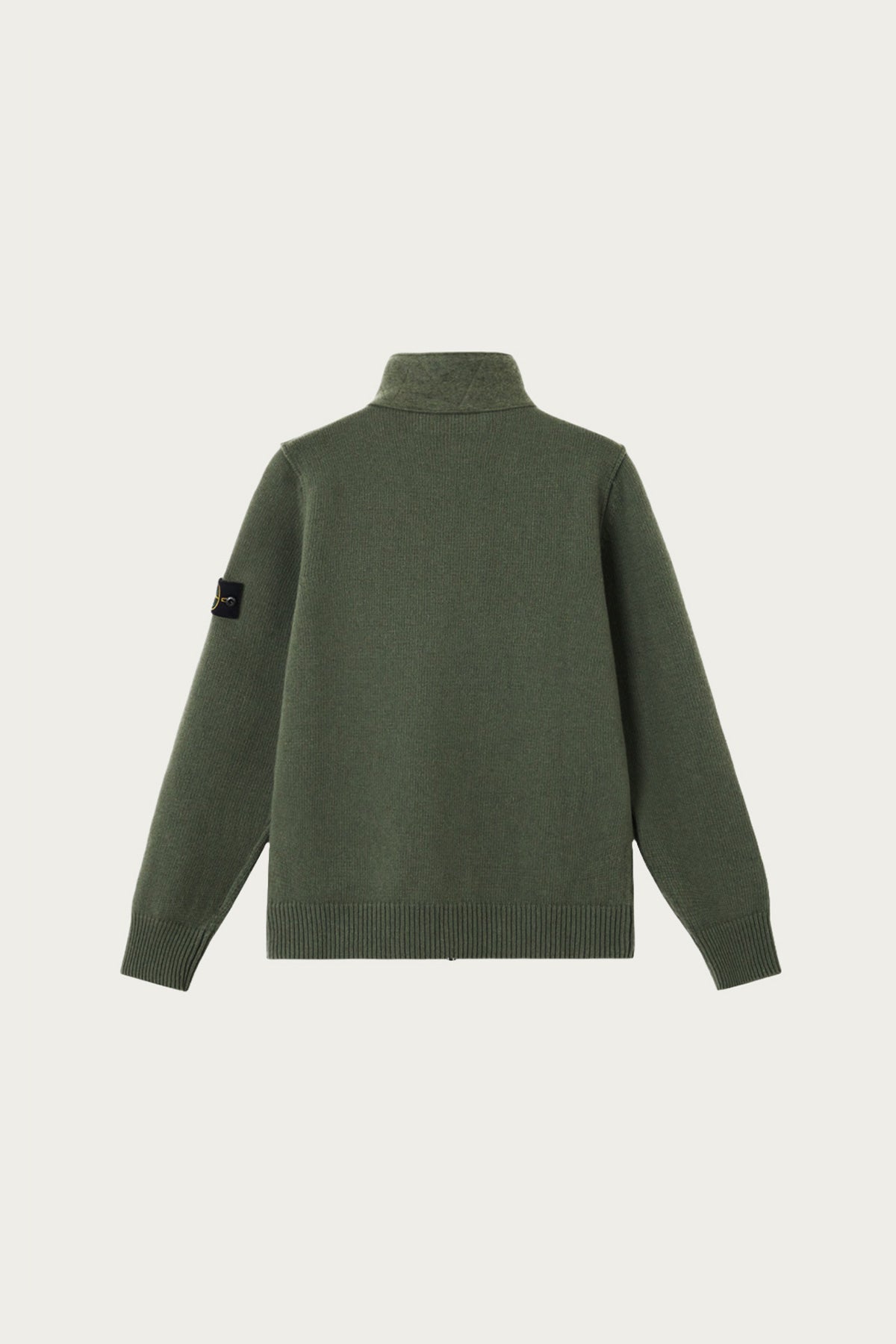 Stone Island - Lambswool Cardigan - Military Green - Canoe Club