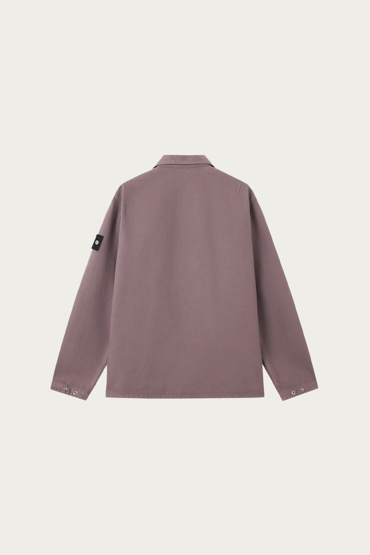 Stone Island - Light Bull Denim Comfort Fit Overshirt - Purple Grey - Canoe Club