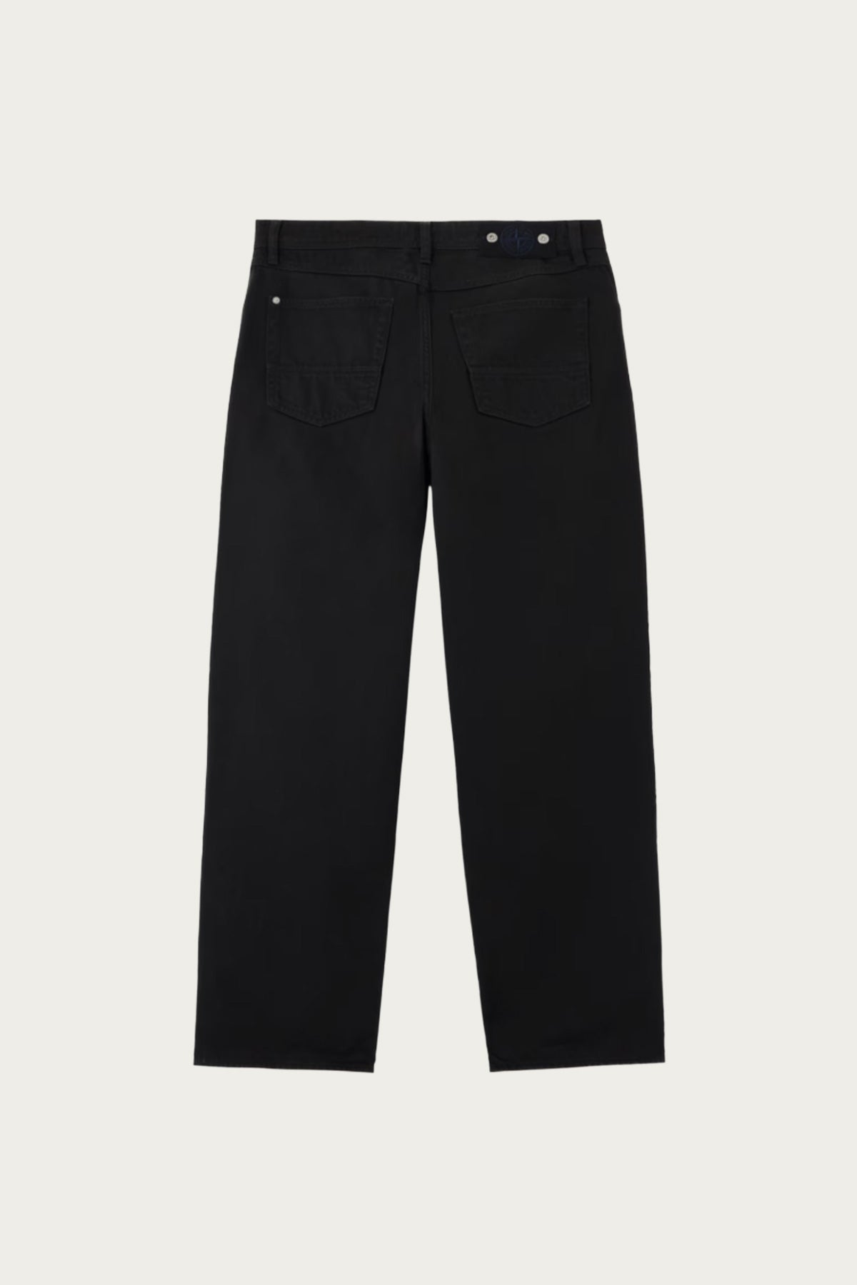 Stone Island - Loose Fit 5-Pocket Jeans - Black Light Bull Denim-TC - Canoe Club