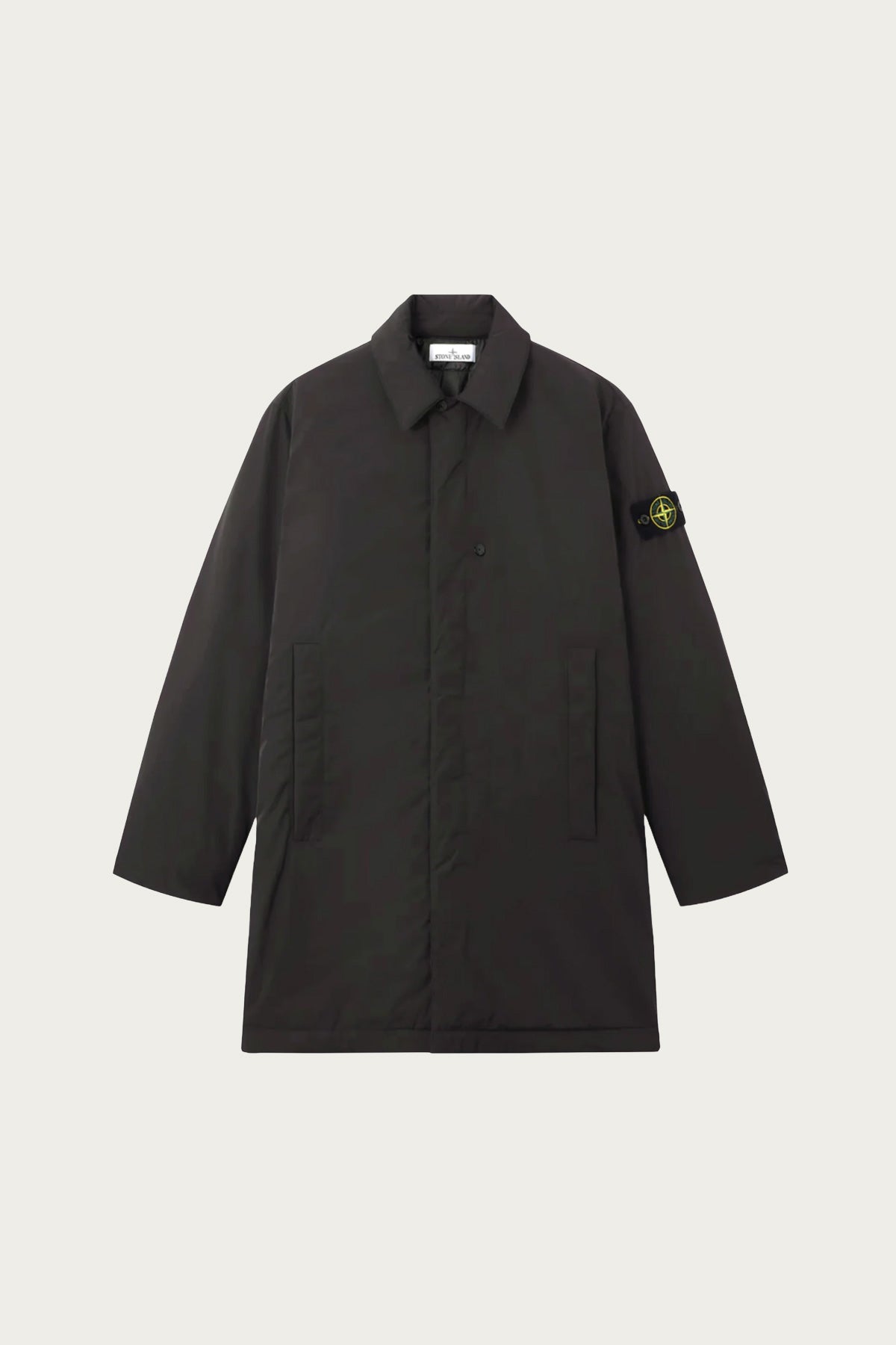 Stone Island - Microtwill Long Coat - Lead Grey - Canoe Club