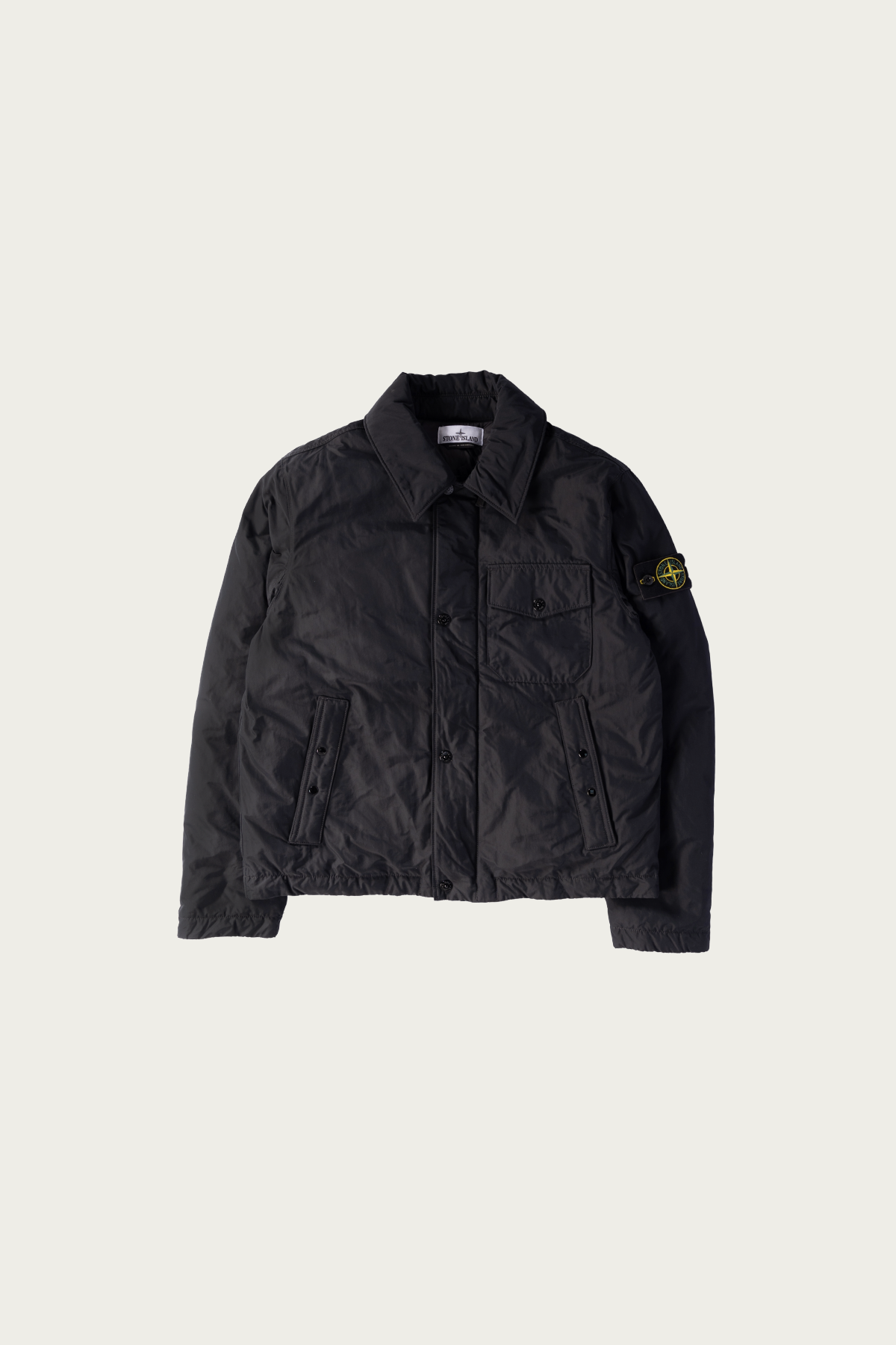 Stone Island - Nylon Micro Reps Down Jacket - Black - Canoe Club