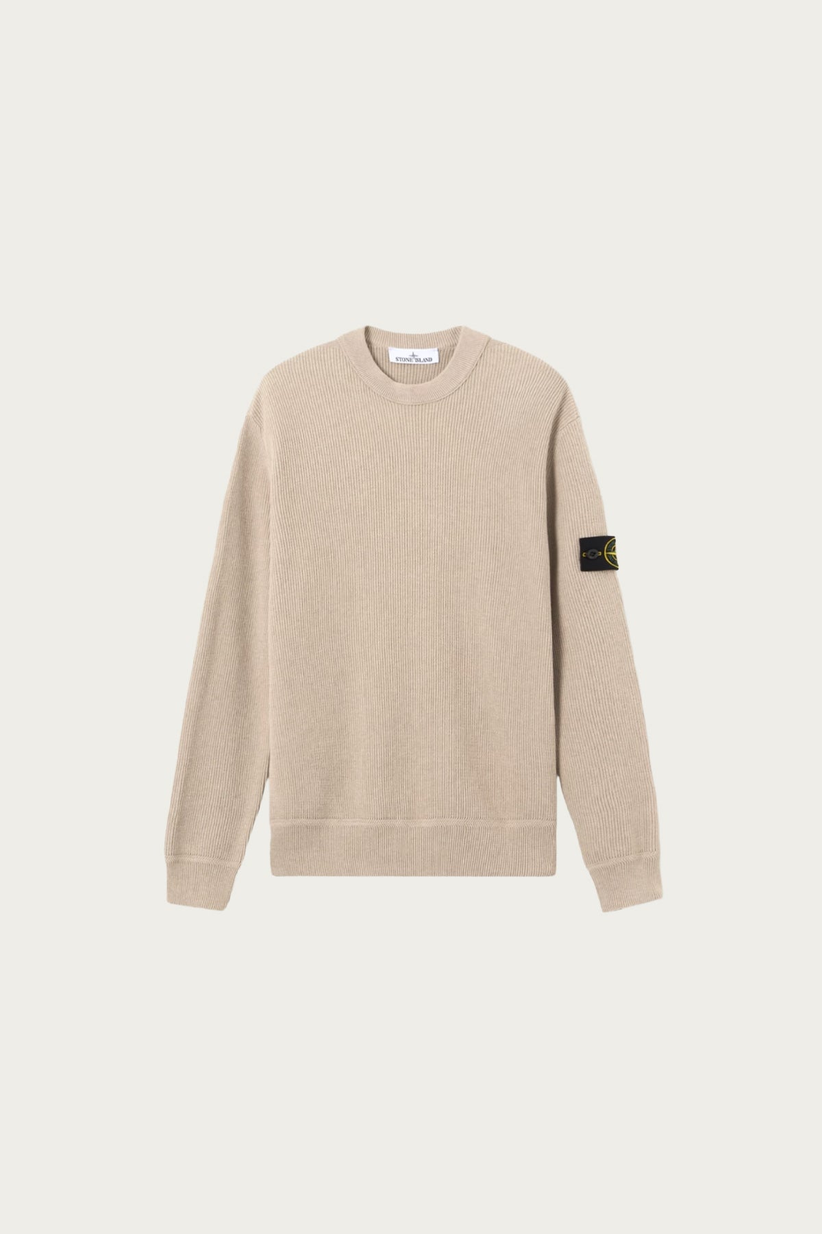 Stone Island - Organic Cotton Loose-Fit Crew Neck - Taupe - Canoe Club