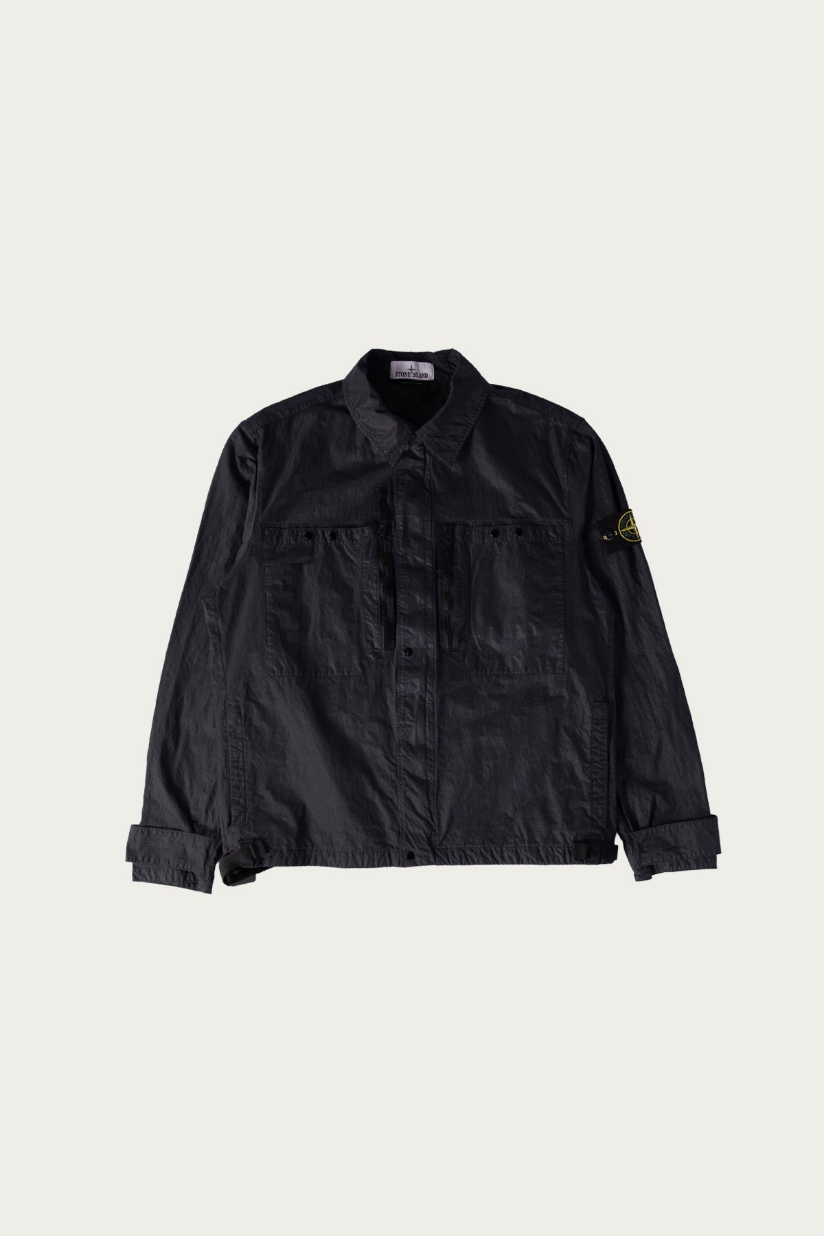 Stone Island - Organic-Look Nylon Panama-TC - Black - Canoe Club