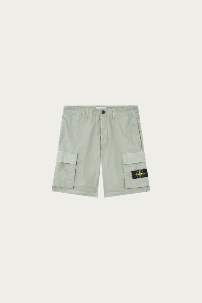 Stone  Bermuda Shorts ショートパンツ Stone Island Bermuda Loose Wide-Leg Cargo Short | Sage Green