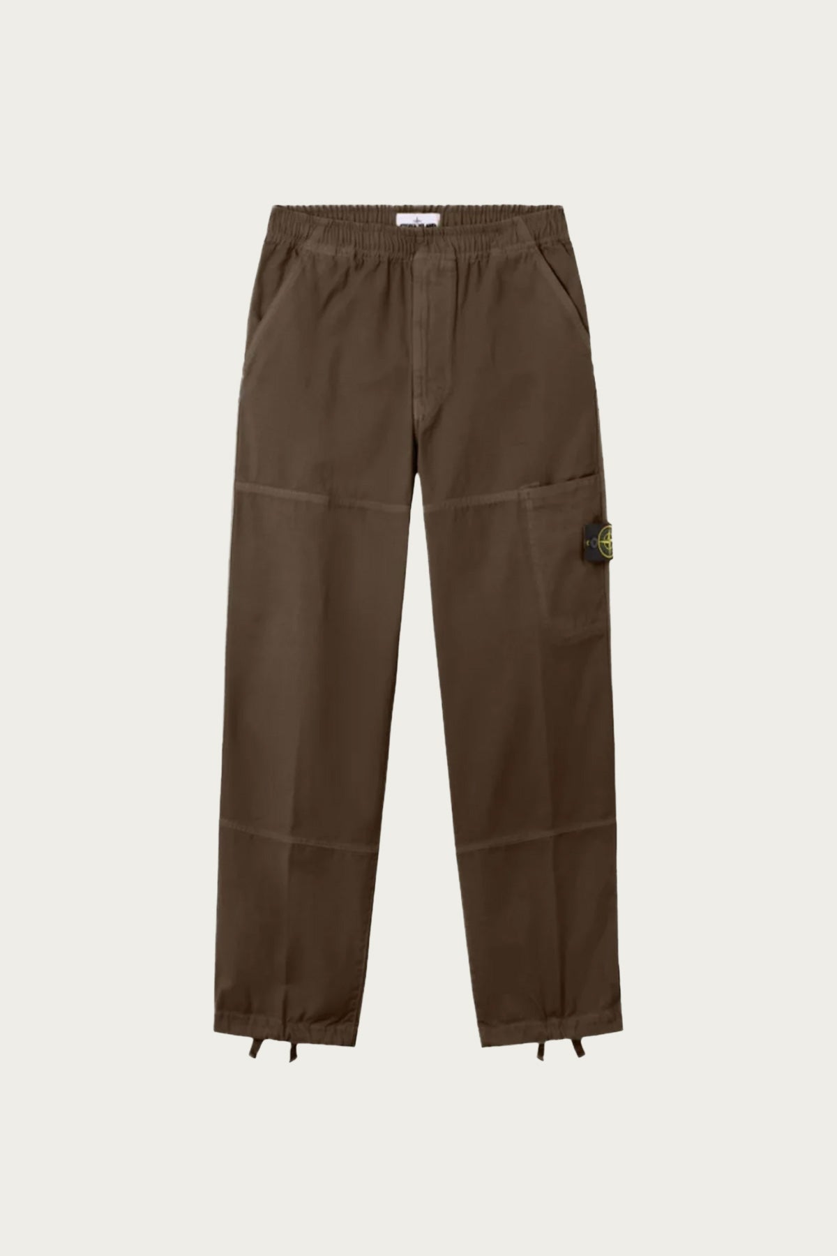 Stone Island - Organic Panama Cotton 'Old' Effect Loose-Fit Cargos - Brown - Canoe Club