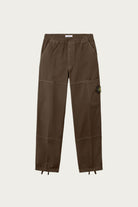 Stone Island - Organic Panama Cotton 'Old' Effect Loose-Fit Cargos - Brown - Canoe Club