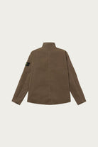 Stone Island - Organic Cotton Panama "Old" Effect Overshirt - Earth of Shadow - Canoe Club
