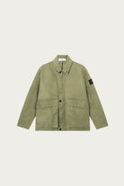 Stone Island - Pigmented Wax Coating Coach Jacket - Military Green - Canoe Club