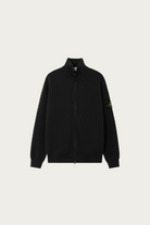 Stone Island - Ribbed Soft Organic Cotton Zip Jumper - Black - Canoe Club