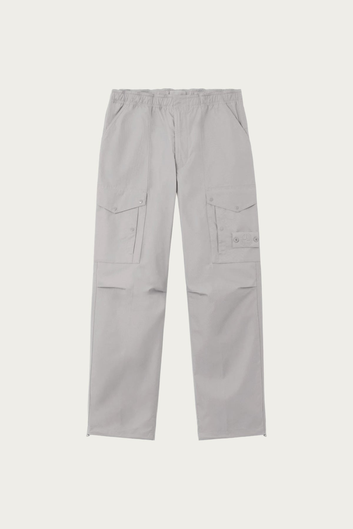 Stone Island - Wide Cotton Cargos - Light Grey - Canoe Club