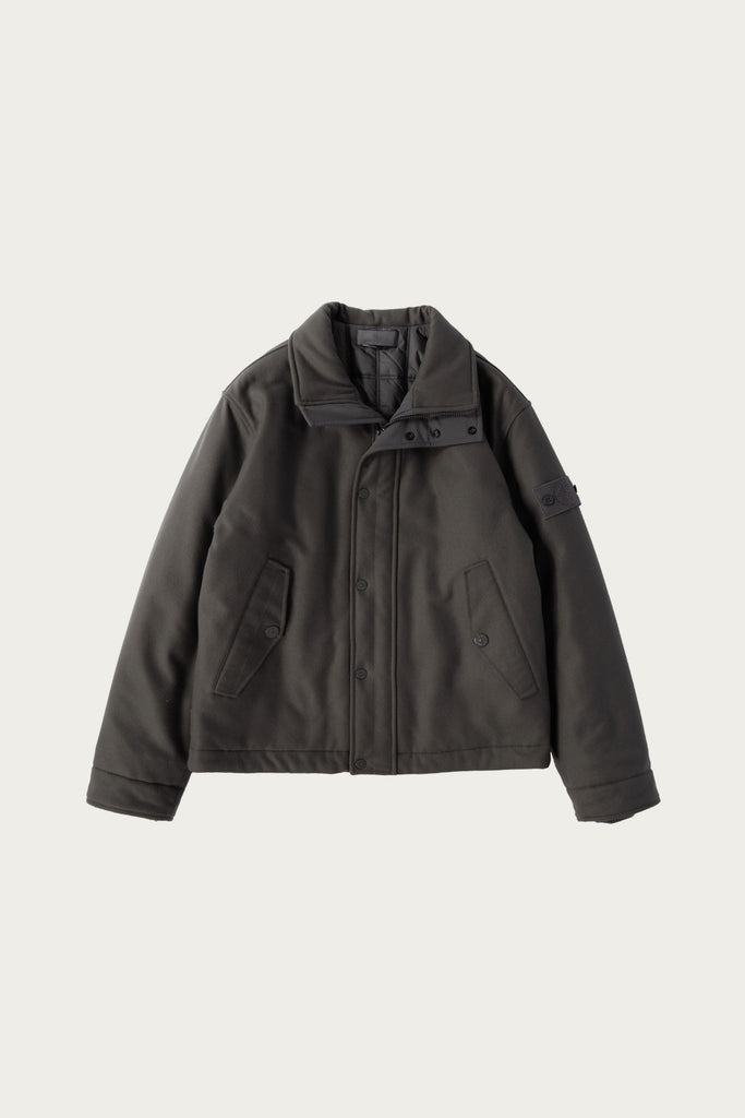 Stone Island - Wool Nylon Flannel Ghost Jacket - Grey - Canoe Club