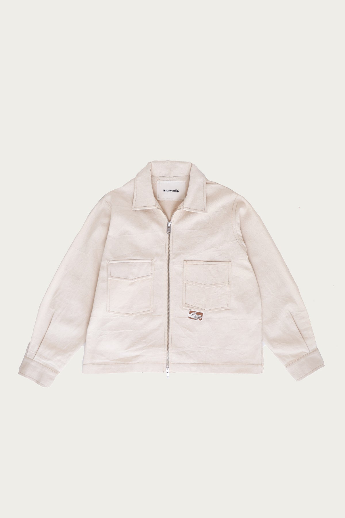 Story Mfg. - 555 Jacket - Ecru Wonky-Wear - Canoe Club
