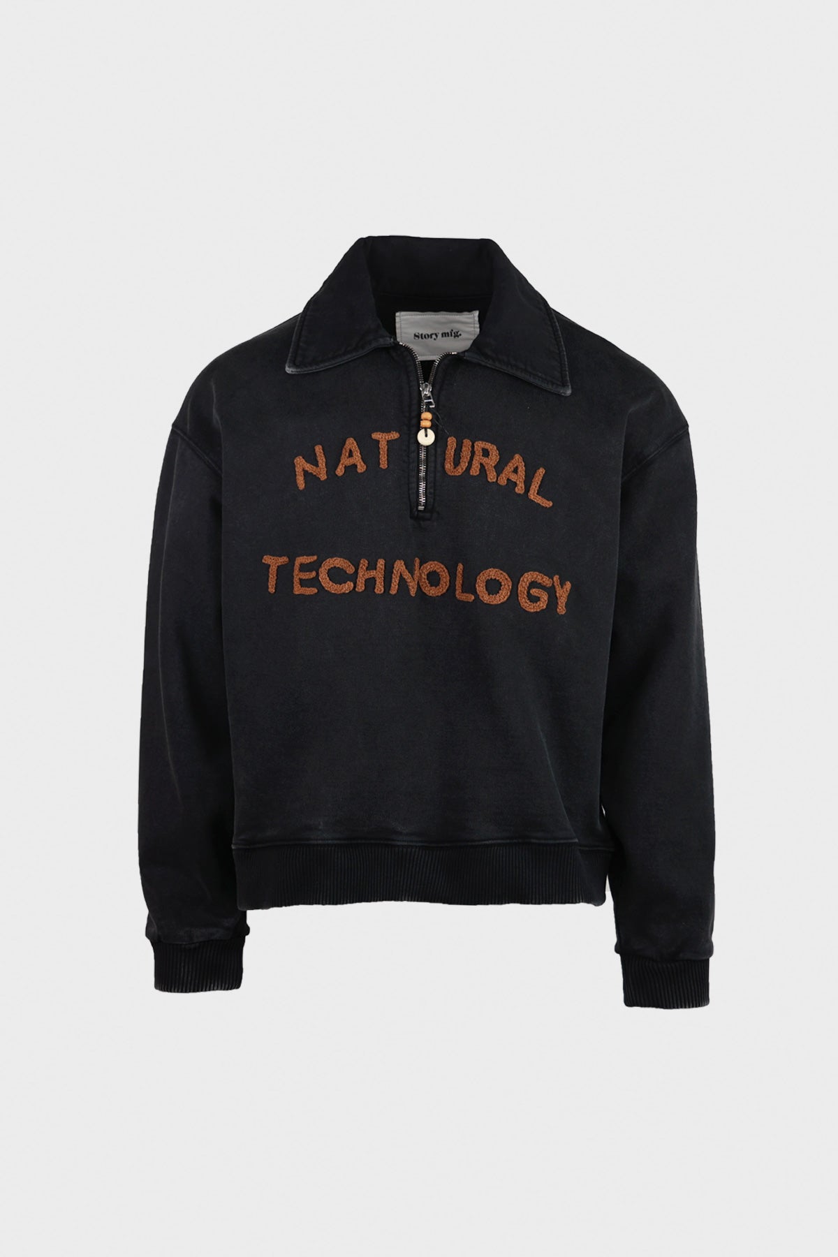 Story Mfg. - Geo Pullover - Faded Black - Canoe Club