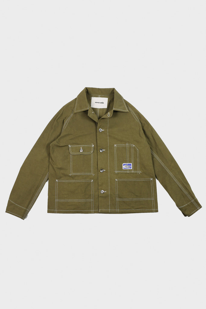 Story Mfg. - Railroad Jacket - Olive Wonky-Wear - Canoe Club