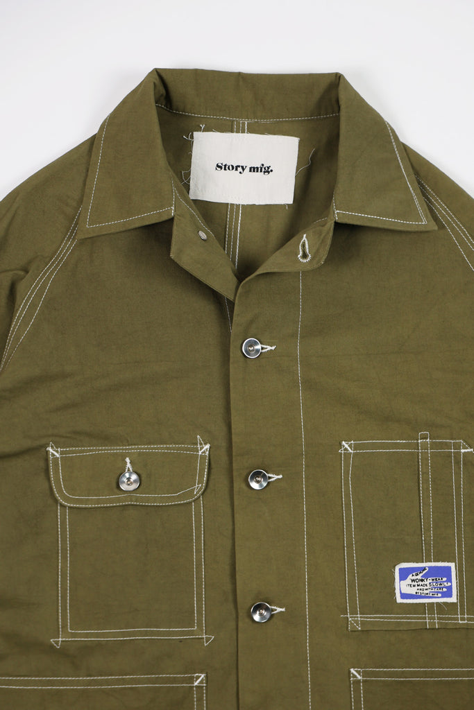 Story Mfg. - Railroad Jacket - Olive Wonky-Wear - Canoe Club