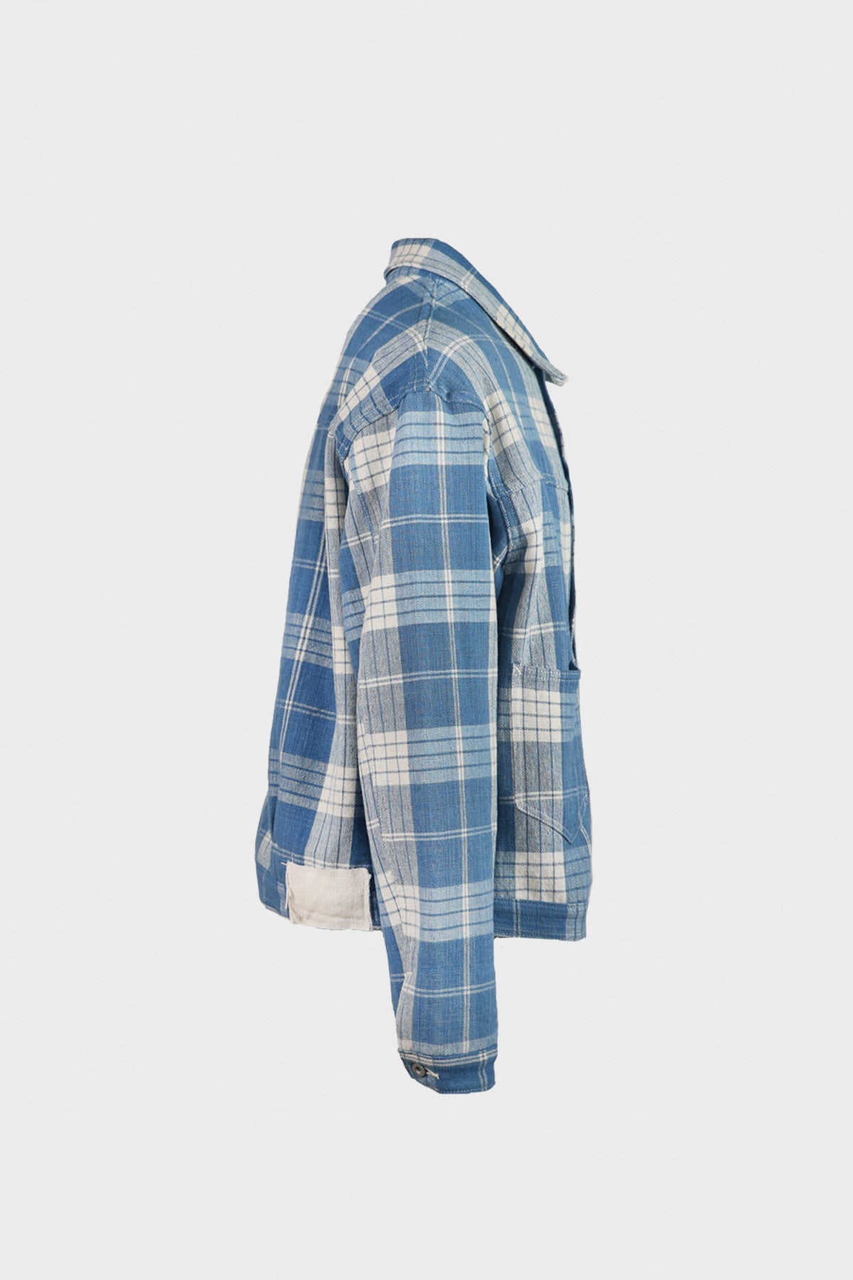 Story Mfg. - Sundae Jacket - Indigo Ecru Check - Canoe Club