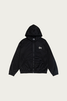 Stüssy - Athletic Mesh Zip Hood - Black - Canoe Club