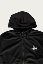 Stüssy - Athletic Mesh Zip Hood - Black - Canoe Club