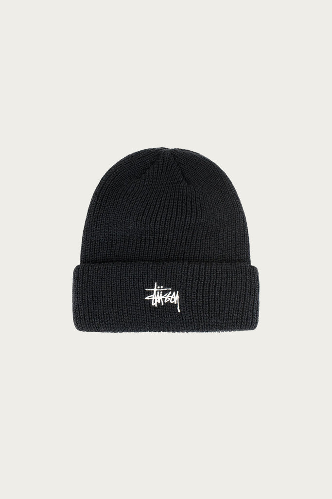 Stüssy - Basic Cuff Beanie - Black - Canoe Club