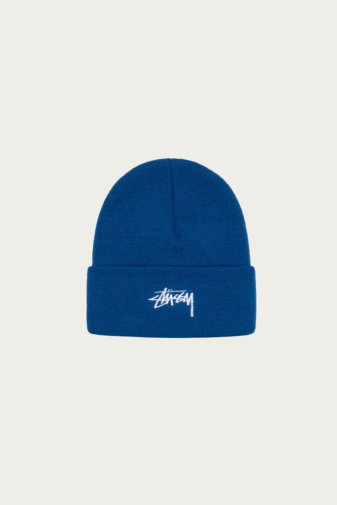 Stüssy - Basic Cuff Beanie - Deep Blue - Canoe Club