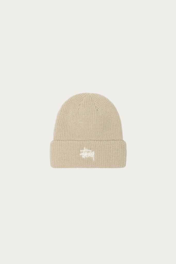 Stüssy - Basic Cuff Beanie - Faded Tan - Canoe Club